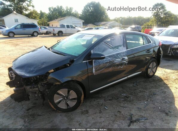 KMHC75LC0NU266870 2022 HYUNDAI IONIQ Blue Առջևի ձախ երեք քառորդ տեսարան