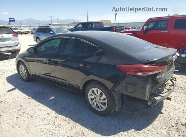 KMHD74LF4JU543376 2018 HYUNDAI ELANTRA Черный Задняя левая четверть