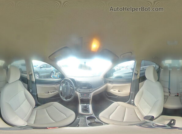 KMHD74LF4JU543376 2018 HYUNDAI ELANTRA Черный Панорамный вид салона 360°