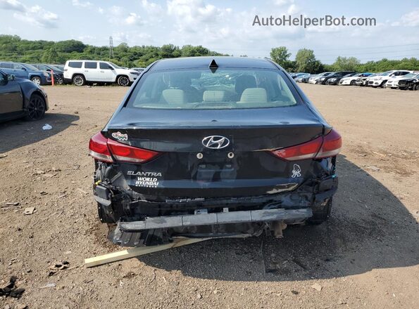 KMHD84LF2JU620873 2018 HYUNDAI ELANTRA Black Вид ззаду