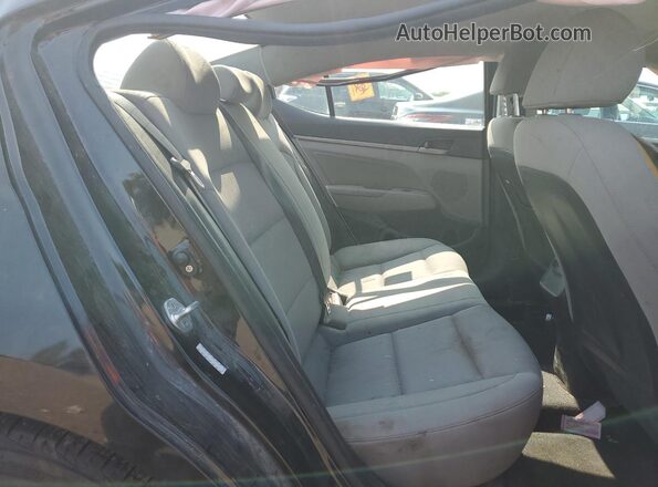 KMHD84LF2JU620873 2018 HYUNDAI ELANTRA Black Вид задніх сидінь