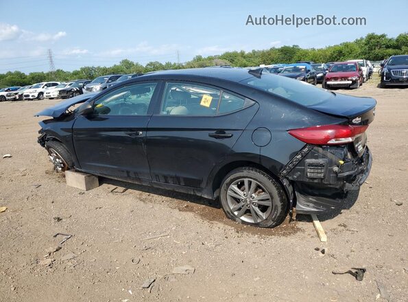 KMHD84LF2JU620873 2018 HYUNDAI ELANTRA Black Задня ліва чверть