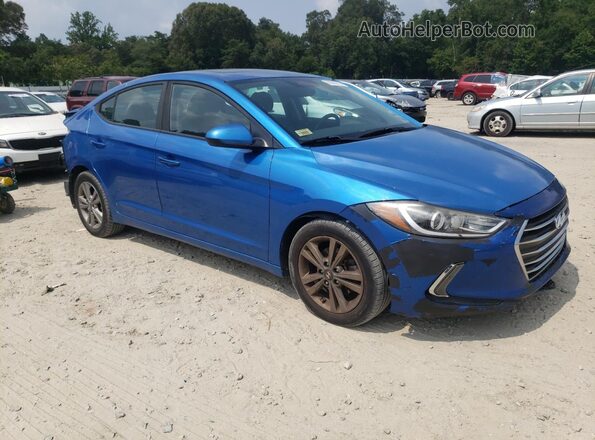 KMHD84LF3JU473026 2018 HYUNDAI ELANTRA Blue Przód prawy