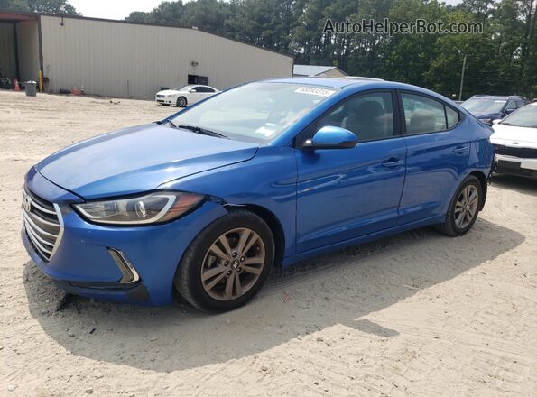 KMHD84LF3JU473026 2018 HYUNDAI ELANTRA Blue Przód lewy