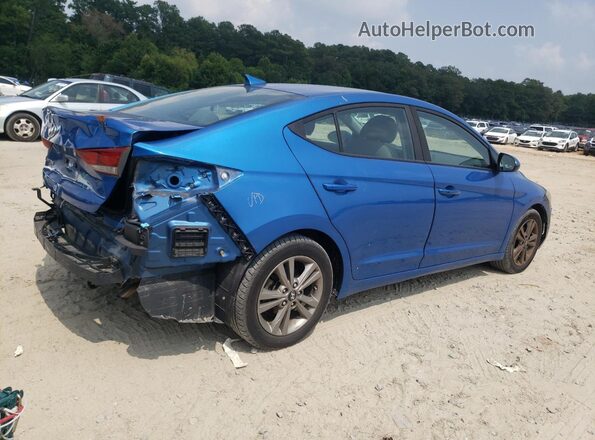 KMHD84LF3JU473026 2018 HYUNDAI ELANTRA Blue Tył prawy