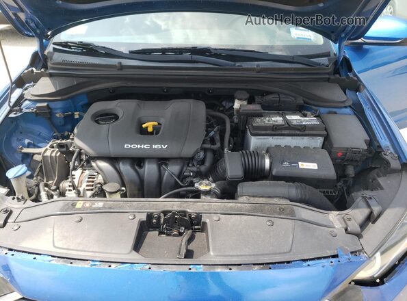KMHD84LF3JU473026 2018 HYUNDAI ELANTRA Blue Widok wnętrza z tyłu
