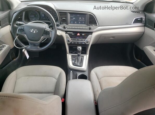 KMHD84LF3JU473026 2018 HYUNDAI ELANTRA Blue Widok deski rozdzielczej