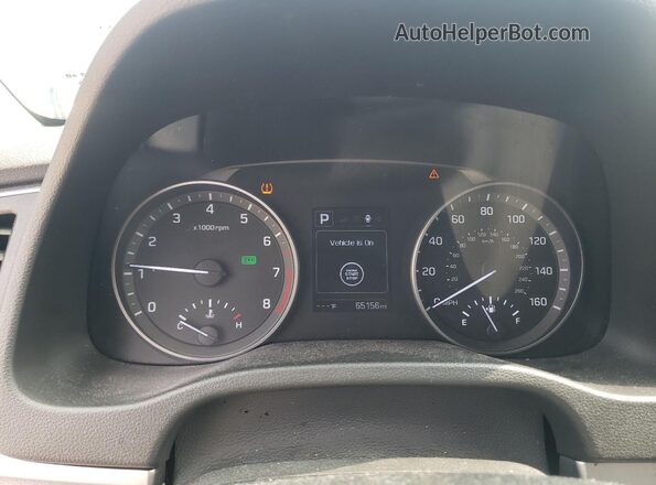 KMHD84LF3JU473026 2018 HYUNDAI ELANTRA Blue Widok zestawu wskaźników