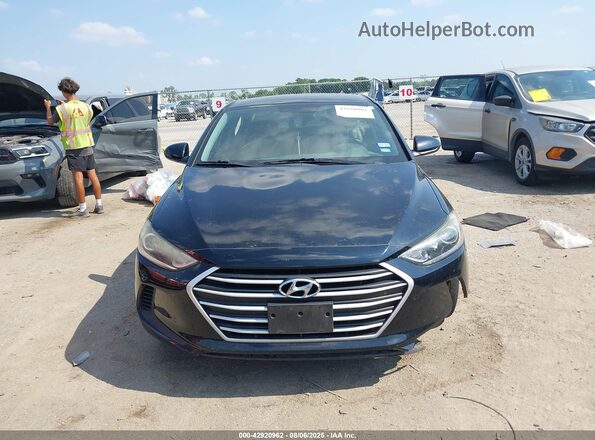 KMHD84LF4JU612810 2018 HYUNDAI ELANTRA Black Widok deski rozdzielczej