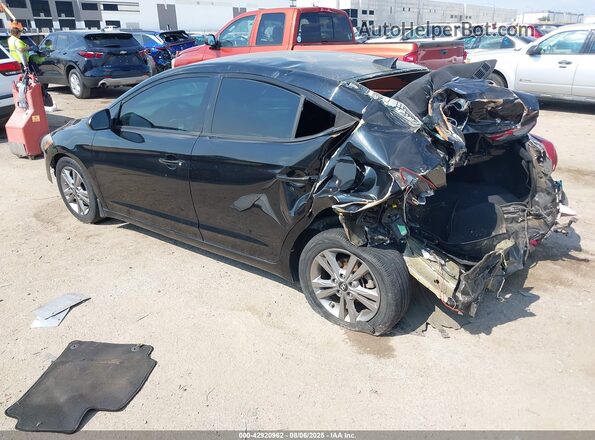 KMHD84LF4JU612810 2018 HYUNDAI ELANTRA Black Tył lewy