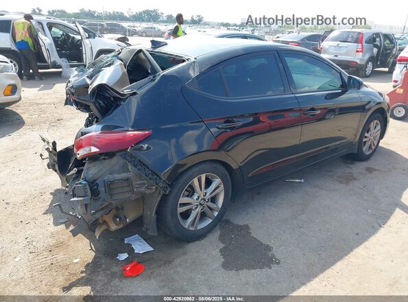 KMHD84LF4JU612810 2018 HYUNDAI ELANTRA Black Tył prawy