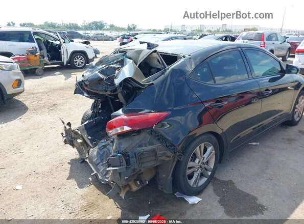 KMHD84LF4JU612810 2018 HYUNDAI ELANTRA Black Widok z przodu