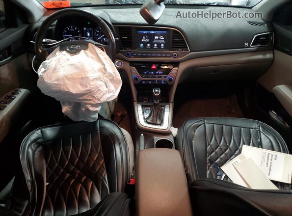 KMHD84LF9JU633376 2018 HYUNDAI ELANTRA Gray Вид панелі приладів