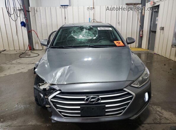 KMHD84LF9JU633376 2018 HYUNDAI ELANTRA Gray Вид спереду
