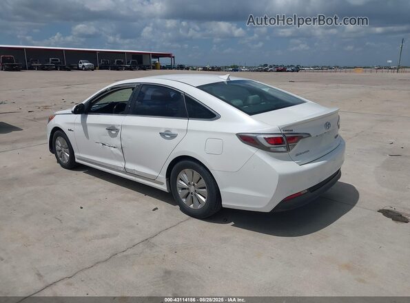 KMHE24L11GA022052 2016 HYUNDAI SONATA HYBRID Белый Задняя левая четверть