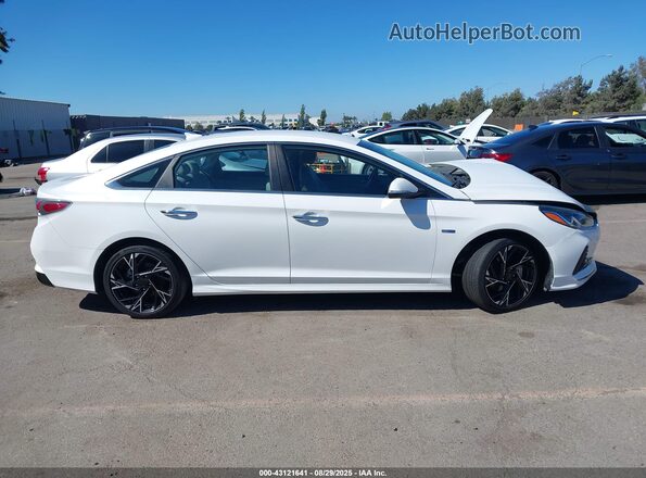 KMHE24L32KA088846 2019 HYUNDAI SONATA HYBRID Белый Панорамный вид салона 360°