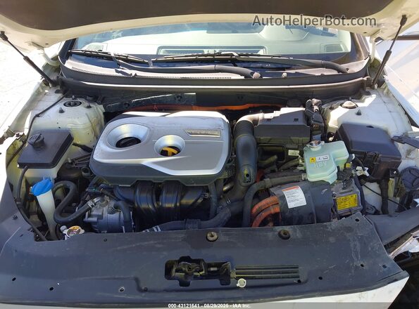 KMHE24L32KA088846 2019 HYUNDAI SONATA HYBRID Белый Вид сзади