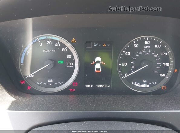 KMHE34L31HA066794 2017 HYUNDAI SONATA HYBRID Серый Вид задних сидений