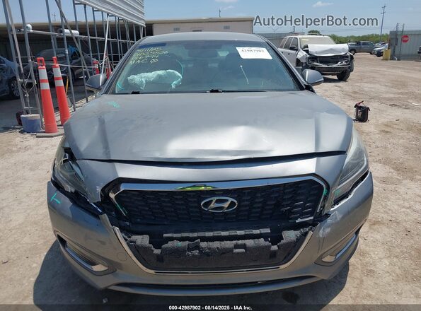 KMHE34L31HA066794 2017 HYUNDAI SONATA HYBRID Серый Вид щитка приборов