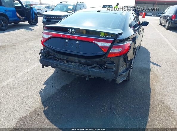 KMHFH4JG8GA559852 2016 HYUNDAI AZERA Black Widok z przodu