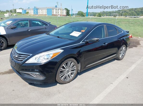 KMHFH4JG8GA559852 2016 HYUNDAI AZERA Black Przód lewy