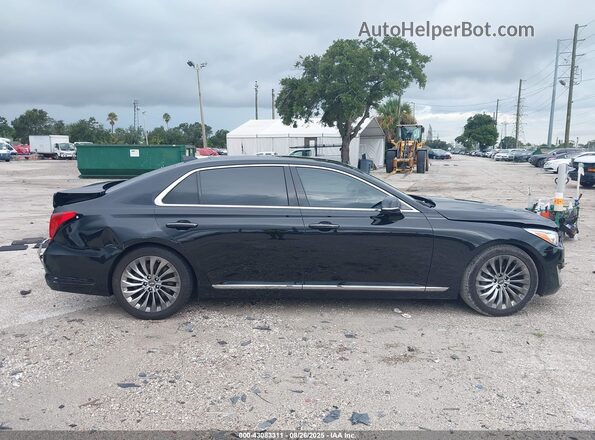 KMHG34JA3HU027732 2017 GENESIS G90 Черный Вид задней части салона