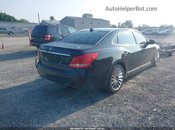 KMHGH4JH9GU101877 2016 HYUNDAI EQUUS Black Trasero derecho