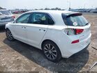 2019 Hyundai Elantra Gt   White vin: KMHH35LE5KU096729