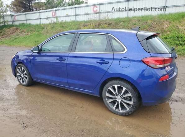 KMHH35LE6JU077881 2018 HYUNDAI ELANTRA Blue Trasero izquierdo