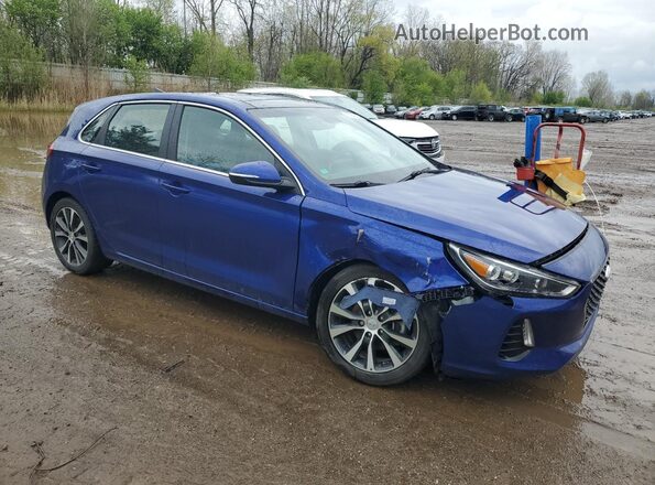 KMHH35LE6JU077881 2018 HYUNDAI ELANTRA Blue Delantero derecho