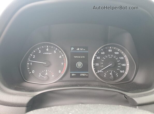 KMHH35LE6JU077881 2018 HYUNDAI ELANTRA Blue Vista del cuadro de instrumentos