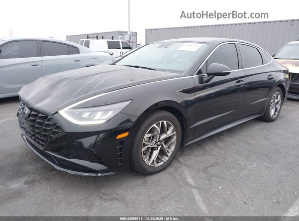 KMHL64JA2MA143523 2021 HYUNDAI SONATA Black Przód lewy