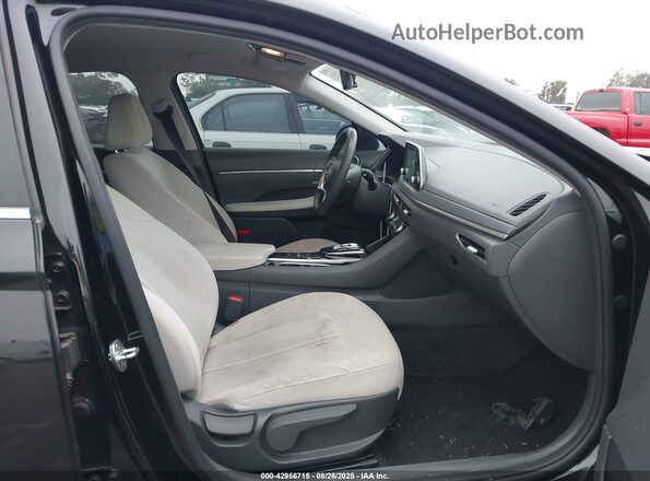 KMHL64JA2MA143523 2021 HYUNDAI SONATA Black Widok wnętrza z przodu
