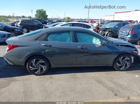 KMHLS4DG7SU930927 2025 HYUNDAI ELANTRA Gray Вид задньої частини салону