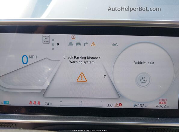 KMHM34AC3SA088284 2025 HYUNDAI IONIQ 6 Серый Вид задних сидений