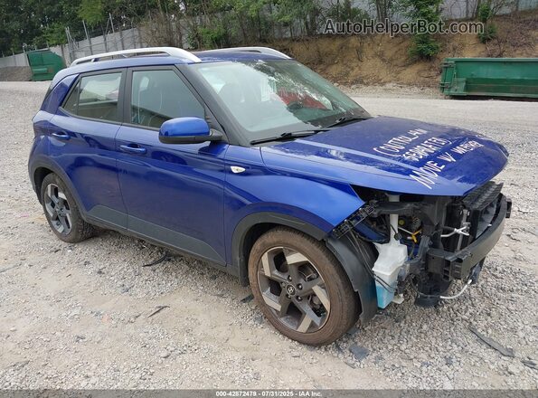 KMHRC8A3XNU143507 2022 HYUNDAI VENUE Blue Przód prawy