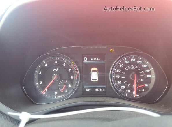 KMHT36AHXMU008774 2021 HYUNDAI VELOSTER Red ხელსაწყოთა პანელის ხედი