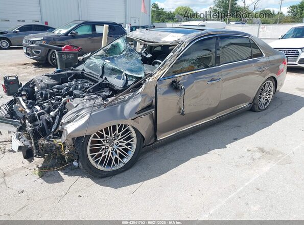 KMTF54PH2MU084773 2021 GENESIS G90 Бежевый Передняя левая четверть