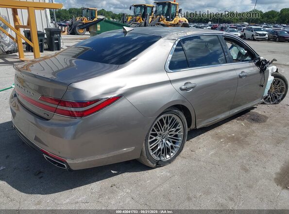 KMTF54PH2MU084773 2021 GENESIS G90 Бежевый Задняя правая четверть