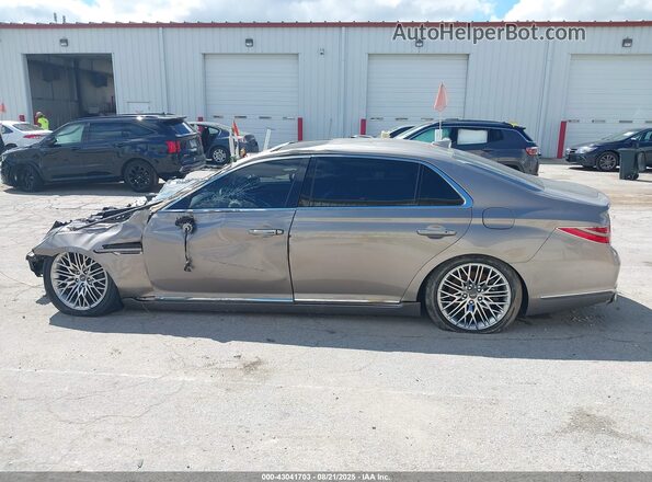 KMTF54PH2MU084773 2021 GENESIS G90 Бежевый Панорамный вид салона 360°