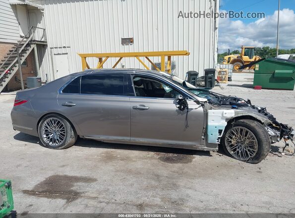 KMTF54PH2MU084773 2021 GENESIS G90 Бежевый Вид задней части салона