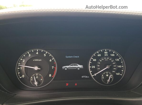KMTF54PH7MU086518 2021 GENESIS G90 Серый Вид щитка приборов