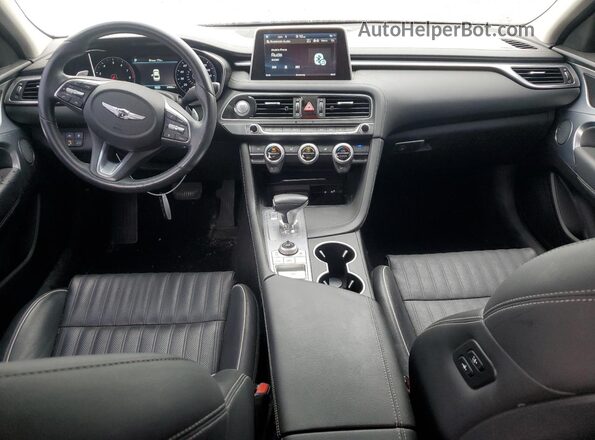 KMTG34LA8LU059992 2020 GENESIS G70 Red Dashboard view