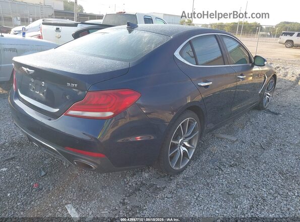KMTG34LE3KU024830 2019 GENESIS G70 Dark Blue Задняя правая четверть