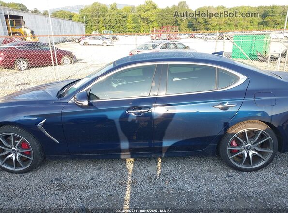 KMTG34LE3KU024830 2019 GENESIS G70 Dark Blue Панорамный вид салона 360°