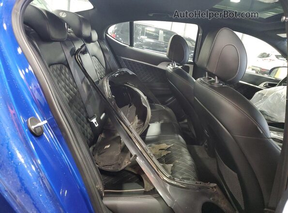 KMTG34LEXLU048527 2020 GENESIS G70 Blue Rear seats view