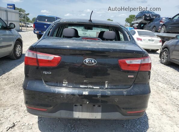 KNADM4A31H6005574 2017 KIA RIO Черный Вид сзади