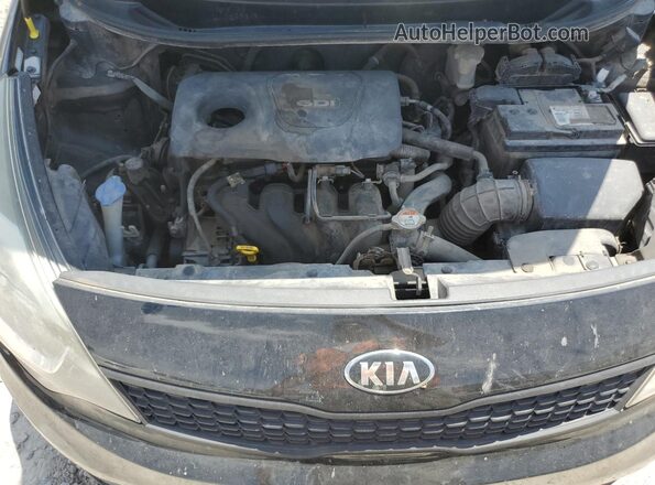 KNADM4A31H6005574 2017 KIA RIO Черный Вид задней части салона