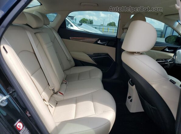 KNALB4J15K5164465 2019 KIA CADENZA Black უკანა სავარძლების ხედი