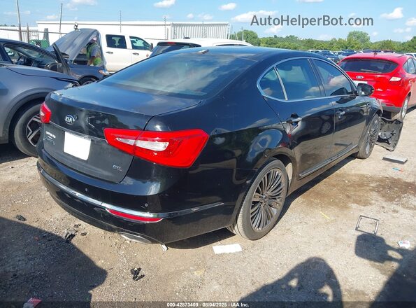 KNALN4D75G5214246 2016 KIA CADENZA Black უკანა მარჯვენა